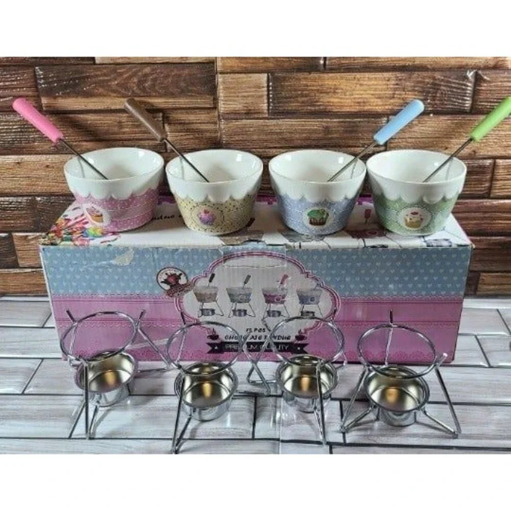 Fondue Cheese Chocolate Tea Light Candle
